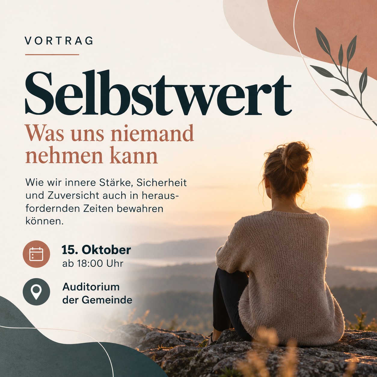 Vortrag Selbstwert mit Christine Heher